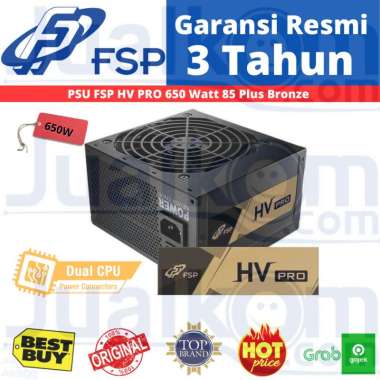Power Supply PSU FSP HV PRO 650W 85 Plus Bronze