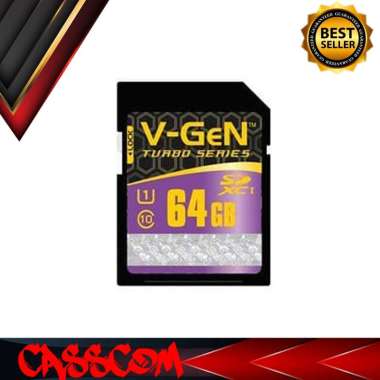 SD CARD VGEN TURBO SERIES 64GB SDXC TURBO 64GB V-gen
