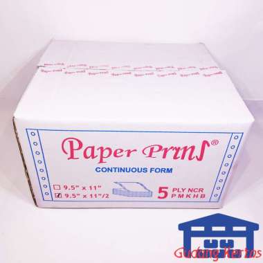 Paperpryns Continuous Form [9.5 x 11-2/ 5 Ply/ PRS - Bagi 2] Putih