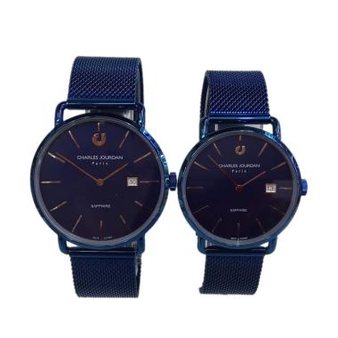 Charles Jourdan Sapphire Jam Tangan Couple [CJ1087-1/3] Blue