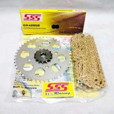 Gear set SSS CB150R - CB150R LED - CBR150 rantai SSS GOLD 14 42