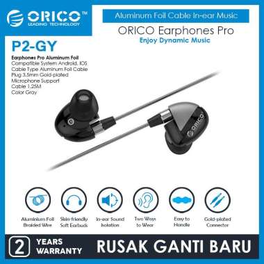 ORICO SOUNDPLUS-P2 In-ear Music Headphones Grey