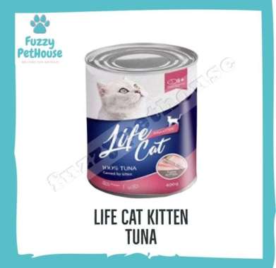 Life Cat Kitten Salmon kaleng Life Cat Kitten Tuna can 400gr kucing life cat kitten tuna