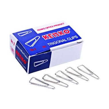 Kenko No.3 Trigonal Paper Clip [1 Pack] Biru Tua