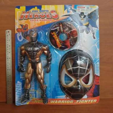 Mainan Topeng Figure Spiderman dan CD spiderman - Mainan Set Spiderman