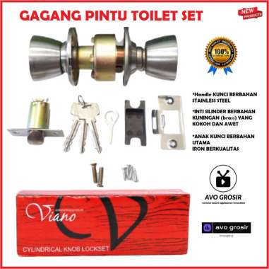gagang pintu kamar mandi handle putar stainless steel best