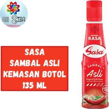 Sasa Saus Sambal Kemasan Botol 135 ML Sambal Asli