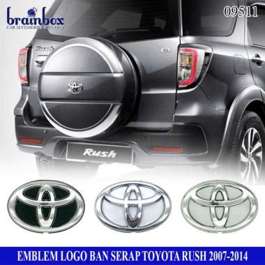 Emblem Logo Ban Serep Serap Chrome Toyota Rush 2007-2014 Tutup Ban Serep Putih