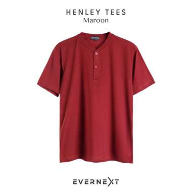KAOS POLOS PRIA HENLEY TEE KAOS KANCING LENGAN PENDEK BASIC T-SHIRT PRIA KAOS DISTRO COMBED 30S PRIA