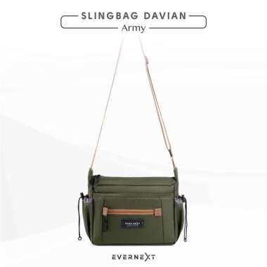 TAS SELEMPANG PRIA MESSENGER BAG PRIA TAS BAHU PRIA SLING BAG DAVIAN PRIA TAS SLEMPANG PRIA - EVERNE