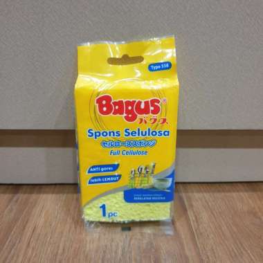Bagus Spons Selulosa Cuci Piring Type 558 Kuning