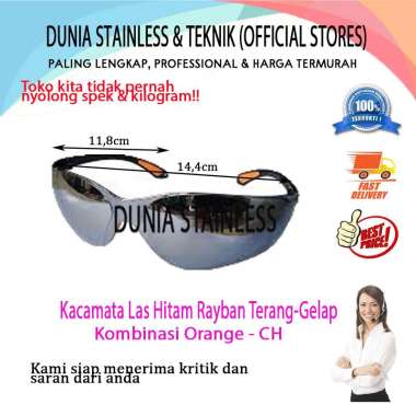 Kacamata Las Hitam Ryben Terang-Gelap