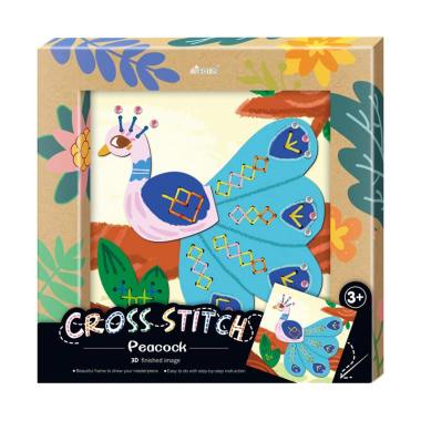 Avenir 1524 Cross Stitch Peacock Mainan Kesenian dan Kreatifitas Anak