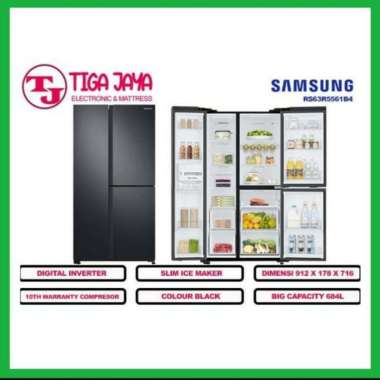 Samsung RS63R5561B4 Kulkas Side by Side 3pintu