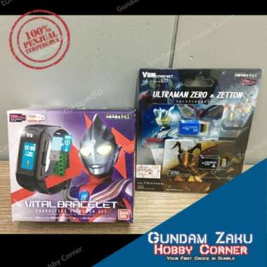 VITAL BRACELET CHARACTER ULTRAMAN + VBM CARD 1 ULTRAMAN ZERO ZETTON