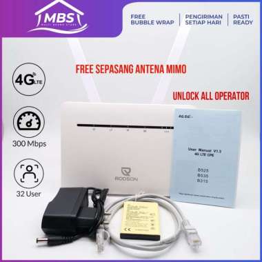 Router B535 PRO+ 4G LTE 300Mbps Unlock FREE Antena Baterai 4000mAh