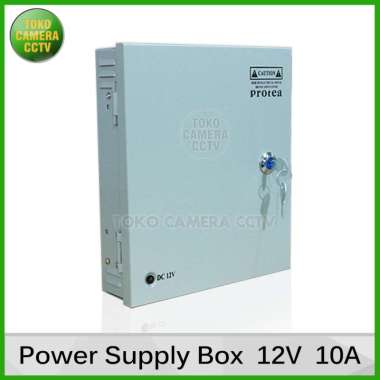 Power Supply CCTV Box 12V 10A 9 Channel