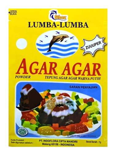 AGAR-AGAR ETHOZ 7GR PUTIH PLAIN BKS