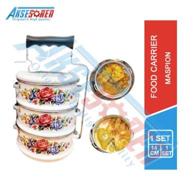 Rantang Susun Maspion / Food Carrier Panda Maspion / Enamel / Rantang Tenong / Rantang Seserahan / R