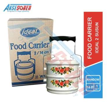 Rantang Makanan 4 Susun KSI [Diameter 14cm] / Rantang Susun 4 / Kotak Makan Susun / Rantang Piknik /