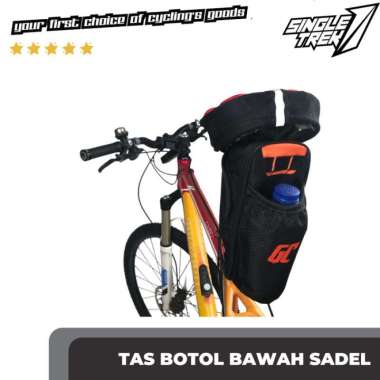 Tas Sepeda Lipat Sadel Botol bahan Cordura Great Cycle Orange TBGC