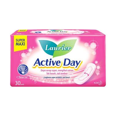 Promo Harga Laurier Active Day X-TRA Non Wing 22cm 30 pcs - Blibli