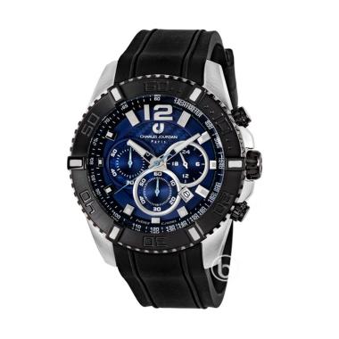 Charles Jourdan Chronograph Original Jam Tangan Pria [CJ1081] Black Blue