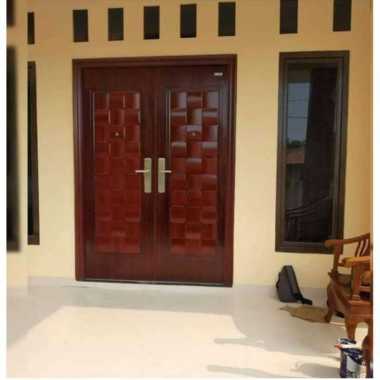 pintu utama double kupu tarung baja fortress 150 Coklat