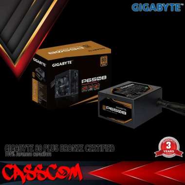 PSU Gigabyte Power Supply P650B 650W 80+Bronze