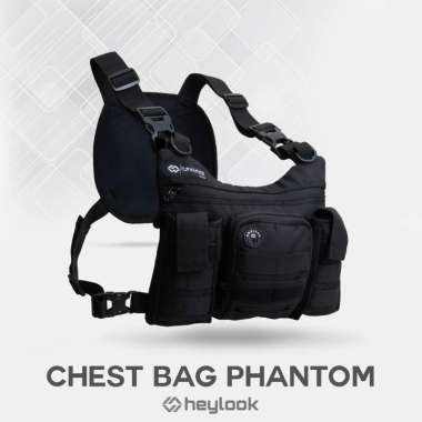 HEYLOOK Official - Chest Bag Phantom Tas Dada Tactical Rig Bag Outdoor Black