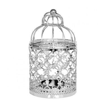 Jual Bluelans Type B European Hollow Flower Hanging Iron Birdcage