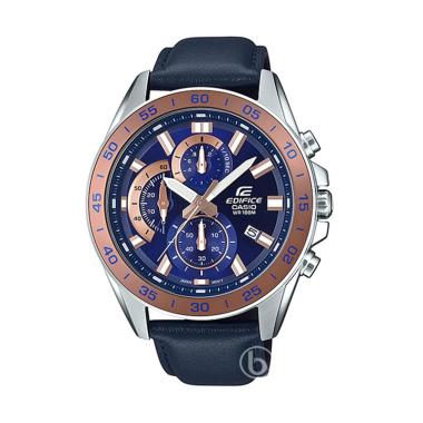 CASIO Edifice Chronograph Jam Tangan Pria [EFV-550L/Original] Blue Rose Gold