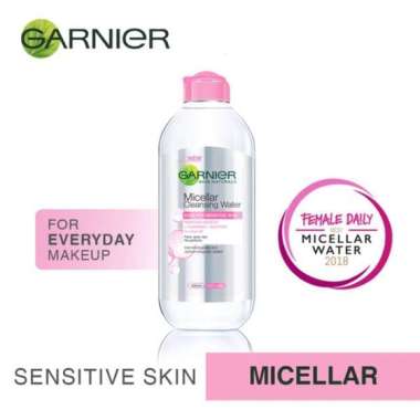 Garnier Micellar Water Pink 400ml - Micellar Water Garnier - Pembersih Wajah dan Makeup Untuk Kulit 
