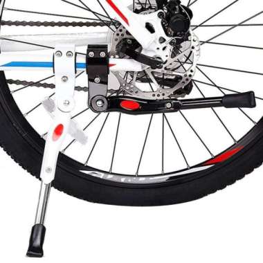 Jagang Standart Samping Sepeda Adjustable MTB BMX Road Universal Putih