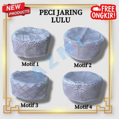 Peci Pria Jaring Murah / Peci Jaring Peci Lulu Original atau Uang Kembali Motif 3 7
