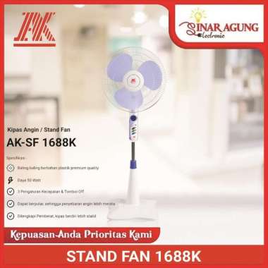 AK KIPAS ANGIN STAND FAN AK1688 / AK-1688 16INCH 100% ORI