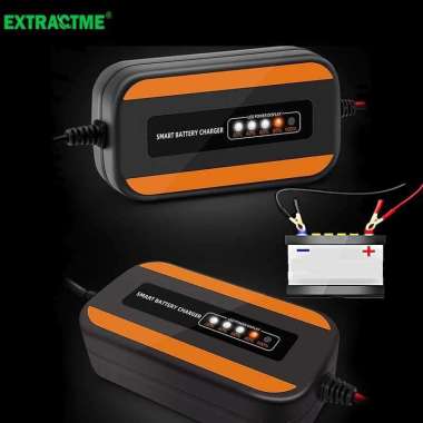 E-FAST Charger Aki Mobil Lead Acid Smart Charger 12V 2A 20AH - ZYX-Y10 Hitam