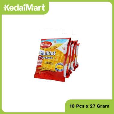 Promo Harga Roma Malkist Crackers per 10 sachet 27 gr - Blibli