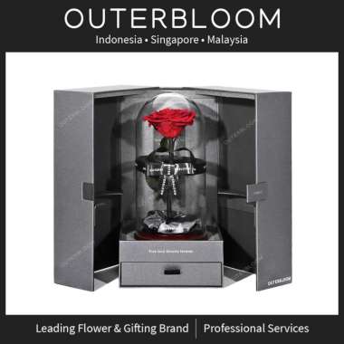 Outerbloom - Preserved Flowers - The Novo Enchanted Dome - Passionate Red