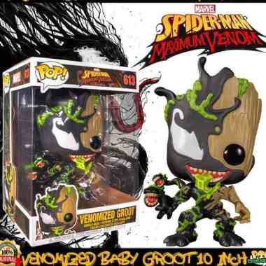 Funko POP Marvel-Spiderman Maximum Venom -Venomized Baby Groot 10 inch