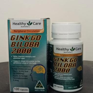Healthy Care Ginkgo Biloba 2000 Suplemen [100 kapsul]