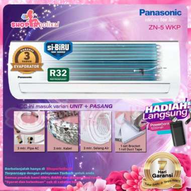 AC PANASONIC 1/2 PK ZN 5 WKP NON INVERTER unit only
