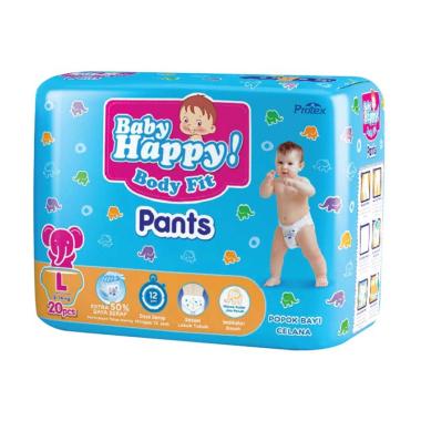 Promo Harga Baby Happy Body Fit Pants L20 20 pcs - Blibli