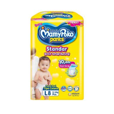 Promo Harga Mamy Poko Pants Xtra Kering L8 8 pcs - Blibli