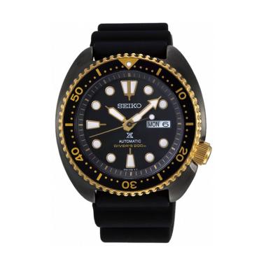 Seiko Prospex Black Turtle Automatic Special Edition Jam Tangan Pria [SRPD46K1]  Black Gold