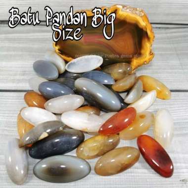 Batu Akik Natural Pandan Lumut Pandan Nanas dan Pandan Kapas Size Jumbo up 50mm Pandan Lumut