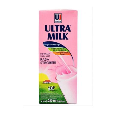 Ultra Milk Strawberry Susu UHT [250 mL]