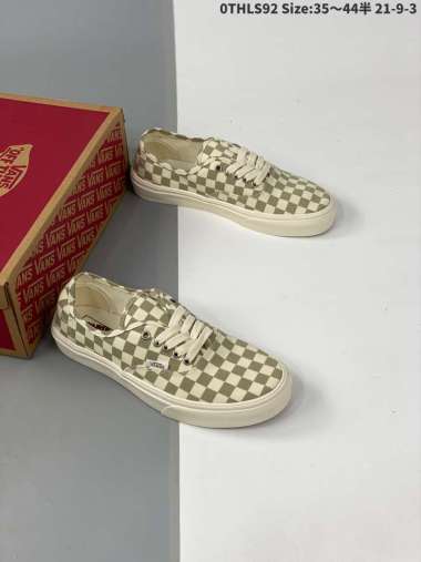 vans tan checkerboard