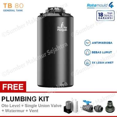 Tangki / Tandon / Toren Air Penguin 800 liter - TB 80 Hitam