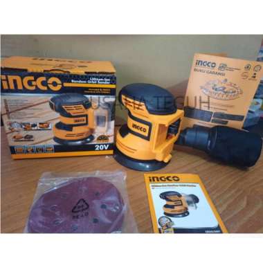 CROSLI2001 Mesin Amplas Baterai Cordless Orbital Sander 5" Ingco Unit